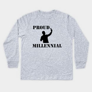 Proud Millennial Kids Long Sleeve T-Shirt